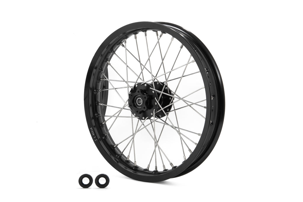 Rear 19" Black EBMX Branded Alloy 7000 Series Wheels With Surron Hub